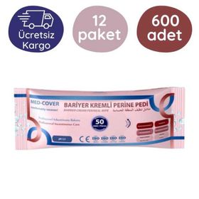Med-Cover Bariyer Kremli Perine 12x50 Adet Temizleme Mendili