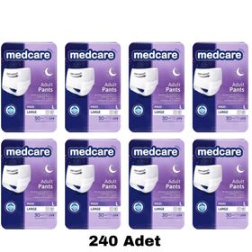 Medcare 30x8 240 Adet Büyük Beden L Emici Külot