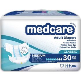 Medcare Belbantlı Classic M 30 Adet Hasta Bezi