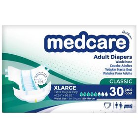 Medcare Classic Bantlı 30 Adet XL Hasta Bezi