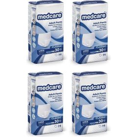 Medcare Classic Emici Külot Yetişkin 5,5 Damla Large Beden 120 Adet Paket Hasta Bezi