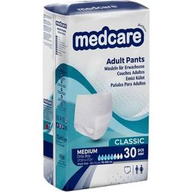 Medcare Classic Emici Külot Yetişkin 5,5 Damla Medium Beden 30 Adet Paket Hasta Bezi