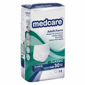 Medcare Classic Emici Külot Yetişkin 5,5 Damla Xlarge Beden 30 Adet Paket Hasta Bezi