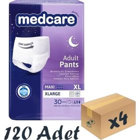 Medcare Maxi Emici 8 Damla XLarge Beden 4x30 Adet Paket Hasta Bezi
