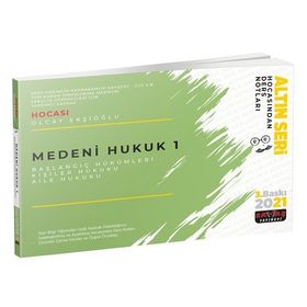Medeni Hukuk 1 Başlangıç Hükümleri Hocasından Ders Notları 2021 - Savaş Yayınevi