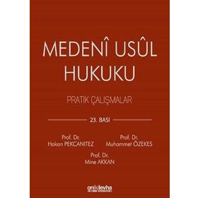 MEDENI USUL HUKUKU PRATIK ÇALIŞMALAR - RAMAZAN ARSLAN;EJDER YILMAZ