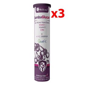 Medicago SambuGlucan Kara Mürver 20 Efervesan Tablet