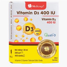 Medicago Vitamin D3 400 IU 30 ml Damla