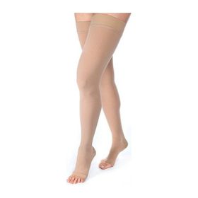 Medicaltec CCL2 Diz Üstü Burnu Açık Bej Varis Çorabı