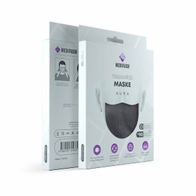 Medifash Aura Siyah Yıkanabilir Maske