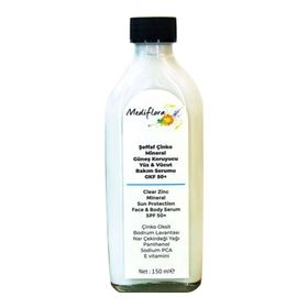 Mediflora 150 ml SPF50+ Şeffaf Çinko Mineral Güneş Koruyucu Bakım Serumu