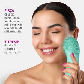 Medisana 99202 Silikon Yeşil Yüz Temizleme Cihazı