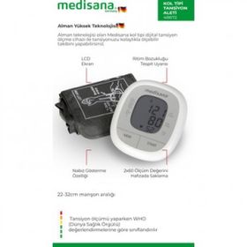 Medisana Geniş Ekranlı Hafızalı Üst Koldan Ölçer Tansiyon Aleti