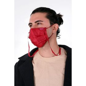 Meditex A-1B Bayraklı Gümüş İyonlu Boyundan Askılı Yıkanabilir Baskılı Maske