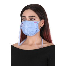 Meditex A-1K Bayraklı Gümüş İyonlu Boyundan Askılı Yıkanabilir Baskılı Maske