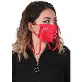 Meditex A-3B Gümüş İyonlu Boyundan Askılı Yıkanabilir Baskılı Maske