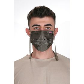 Meditex Gümüş İyonlu Boyundan Askılı Yıkanabilir Düz Renkli Maske