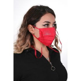 Meditex K-1 Gümüş İyonlu Boyundan Askılı Yıkanabilir Taşlı Maske