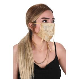 Meditex K-3 Gümüş İyonlu Boyundan Askılı Yıkanabilir Taşlı Maske