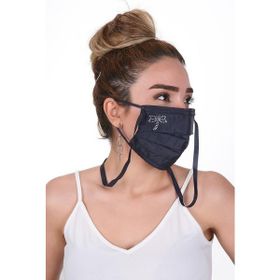 Meditex K-3 Gümüş İyonlu Boyundan Askılı Yıkanabilir Taşlı Maske
