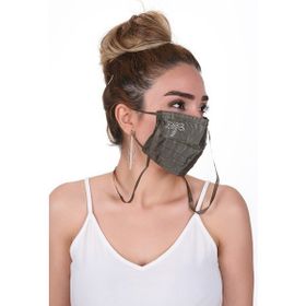 Meditex K-3 Gümüş İyonlu Boyundan Askılı Yıkanabilir Taşlı Maske