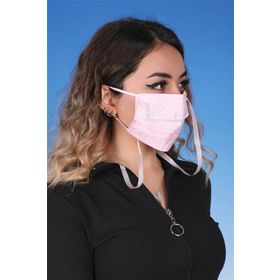 Meditex K-5 Gümüş İyonlu Boyundan Askılı Yıkanabilir Taşlı Maske