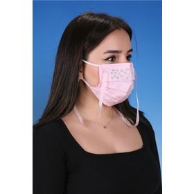 Meditex T-2 Gümüş İyonlu Boyundan Askılı Yıkanabilir Taşlı Maske