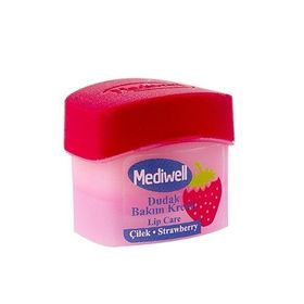 Mediwell 5 ml Çilekli Dudak Bakım Kremi