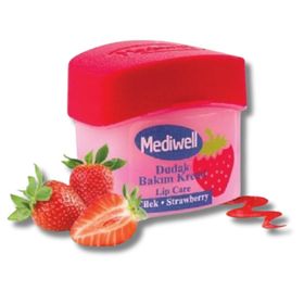 Mediwell 5 ml Çilekli Dudak Bakım Kremi