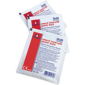 Medix 30x80 cm (2 Adet 30x40 cm) Steril Hidrofil Gazlı Bez