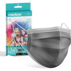 Medizer 3 Katlı Spunbond Kumaş 10'lu 5 Kutu Burun Telli Beyaz Full Ultrasonik Cerrahi Ağız Maskesi