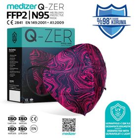 Medizer FFP2 N95 Maske 50 adet siyah