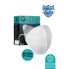 Medizer Qzer FFP2 20'li N95 Beyaz Maske