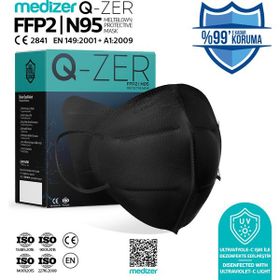 Medizer Qzer FFP2 30'lu Siyah N95 Maske