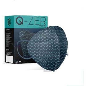 Medizer Qzer Yeşil Çizgi Desenli FFP2 N95 10 Adet Maske