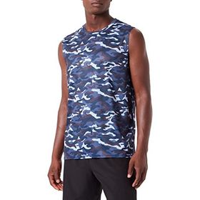 Meetyoo B08WL7TFLS Kamuflaj Desenli Hızlı Kuruyan Erkek Kolsuz Fitness T-Shirt