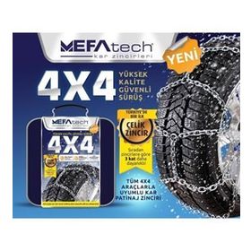 Mefatech 215/65X17 6 mm 210 Numara Matte Mahmuzlu Serme Kar Zinciri