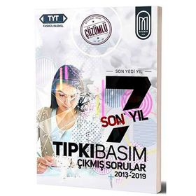 Meg Yayınları TYT Tıpkı Basım Son 7 Yıl Fasikül Çözümlü Çıkmış Sorular