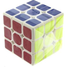 Mega 3X3X3-5,5 cm Beyaz Zemin Üzeri Renkli Zeka Küpü
