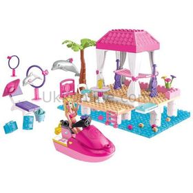 Mega Bloks MB/80244 Barbie Jet Ski Ve Yunuslar Oyun Seti
