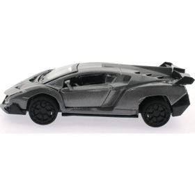 Mega Çek Bırak Gri Metal Spor Araba SL6607B Oyuncak Araba