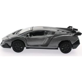 Mega Çek Bırak Gri Metal Spor Araba SL6607B Oyuncak Araba