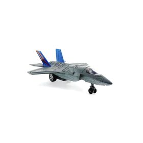 Mega Çek Bırak Metal F-35 Sesli Işıklı Benzeri Gri Savaş Uçağı