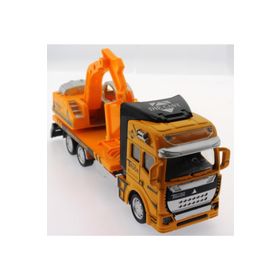 Mega Die Cast Çek Bırak Sarı Kepçe Oyuncak Araba