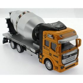 Mega Die Cast Çek Bırak Sarı Mikser Oyuncak Araba