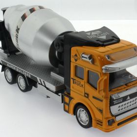 Mega Die Cast Çek Bırak Sarı Mikser Oyuncak Araba