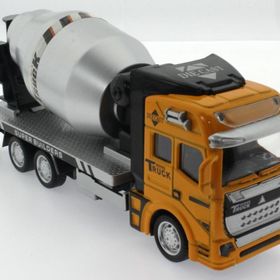 Mega Die Cast Çek Bırak Sarı Mikser Oyuncak Araba