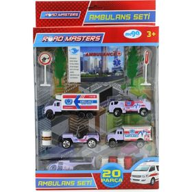 Mega JP9105 Helikopterli Metal Ambulans Seti