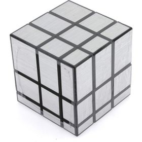 Mega Metalik Gri Geometrik Zeka Küpü
