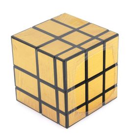 Mega Metalik Sarı Geometrik Zeka Küpü